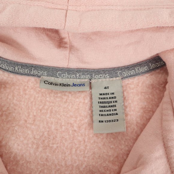 CALVIN KLEIN JEANS HOODIE, GIRL'S SIZE 4T - Picture 4 of 4